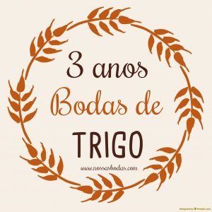 plaquinha bodas de trigo