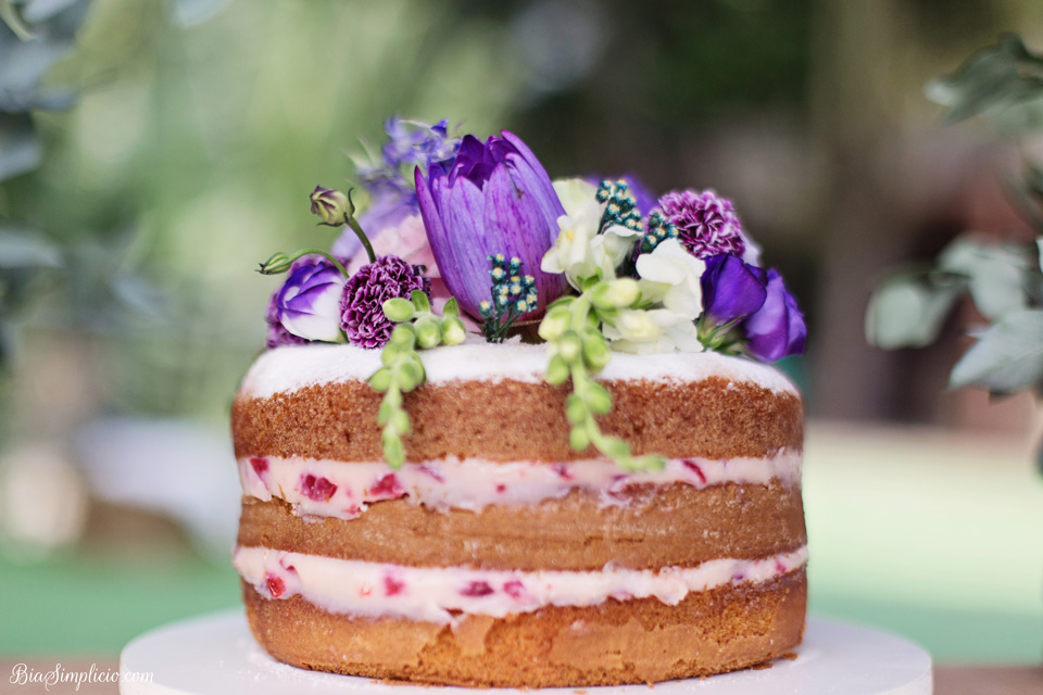 bolo para bodas de flores
