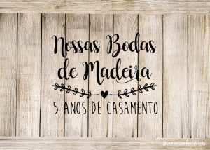 bodas de madeira