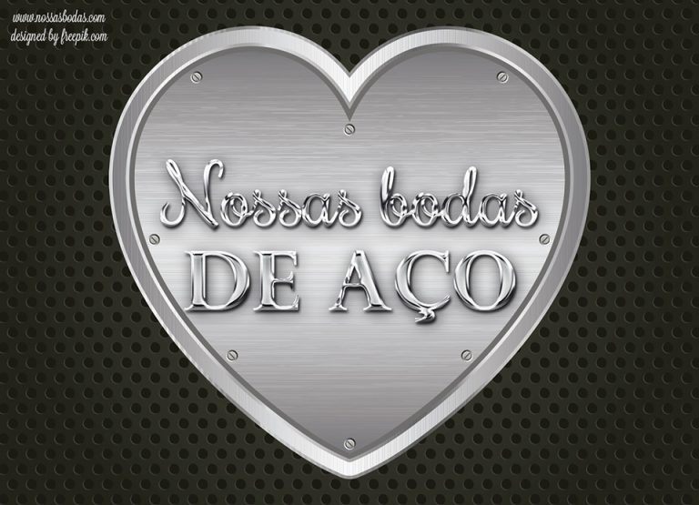 Artes gratuitas para bodas de aço - 11 anos de casamento