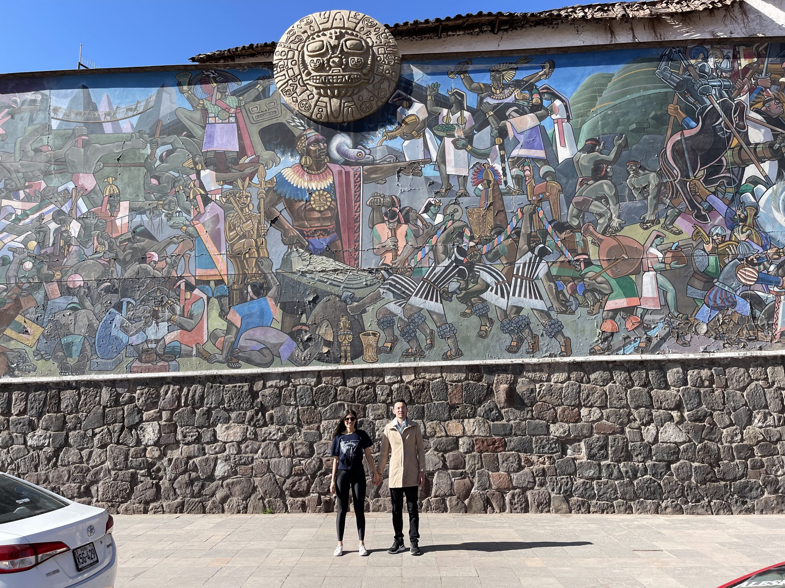 Mural Juan Bravo, que conta a história de Cusco
